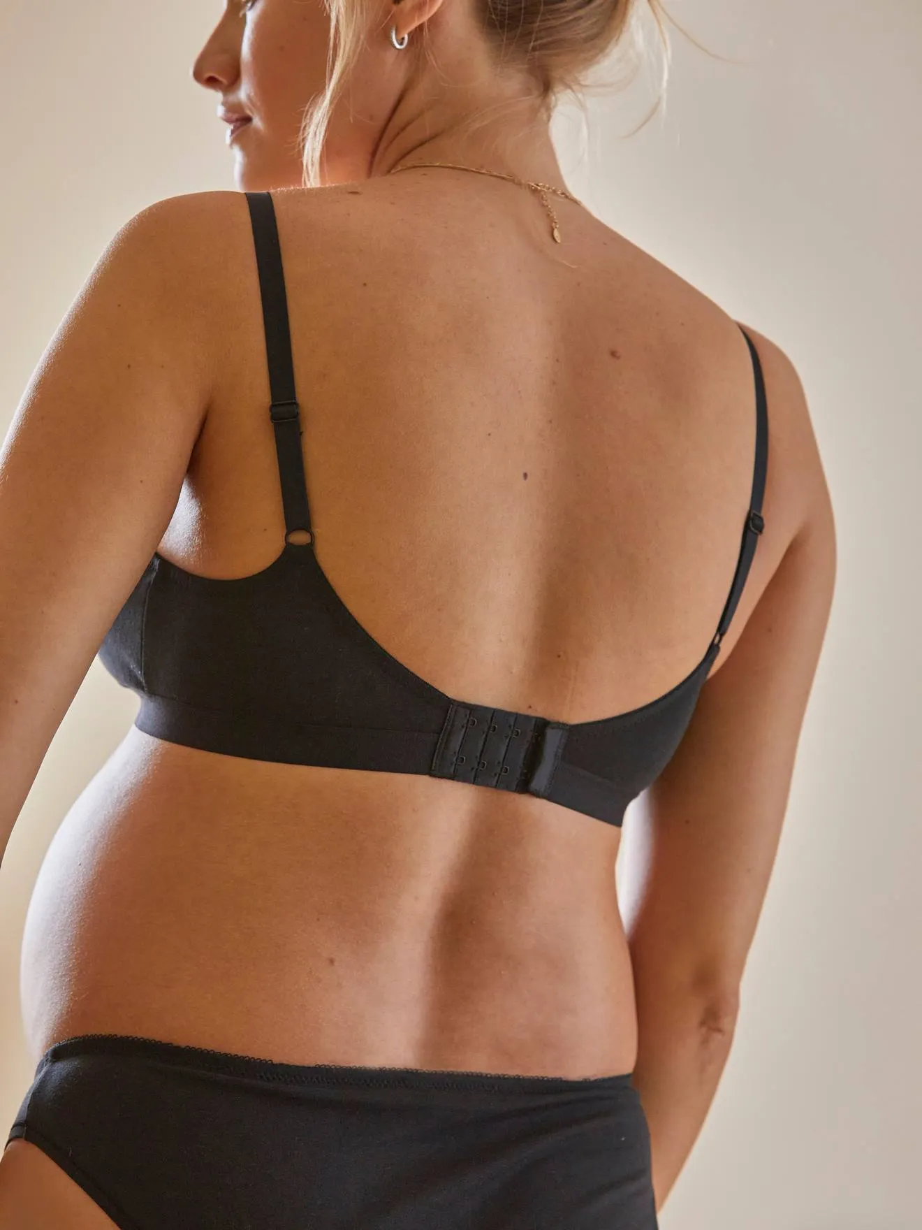 2 brassières de grossesse et d'allaitement en coton bio beige/terracota - Vertbaudet