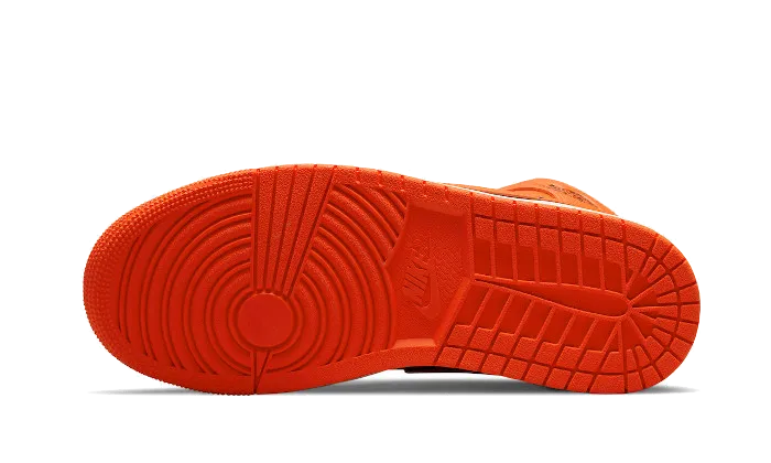 Air Jordan 1 Mid Orange Black