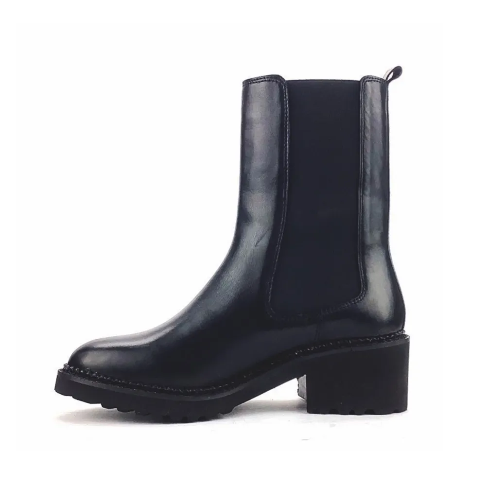 ATELIER TROPEZIEN BOOTS PAT CUIR NOIR