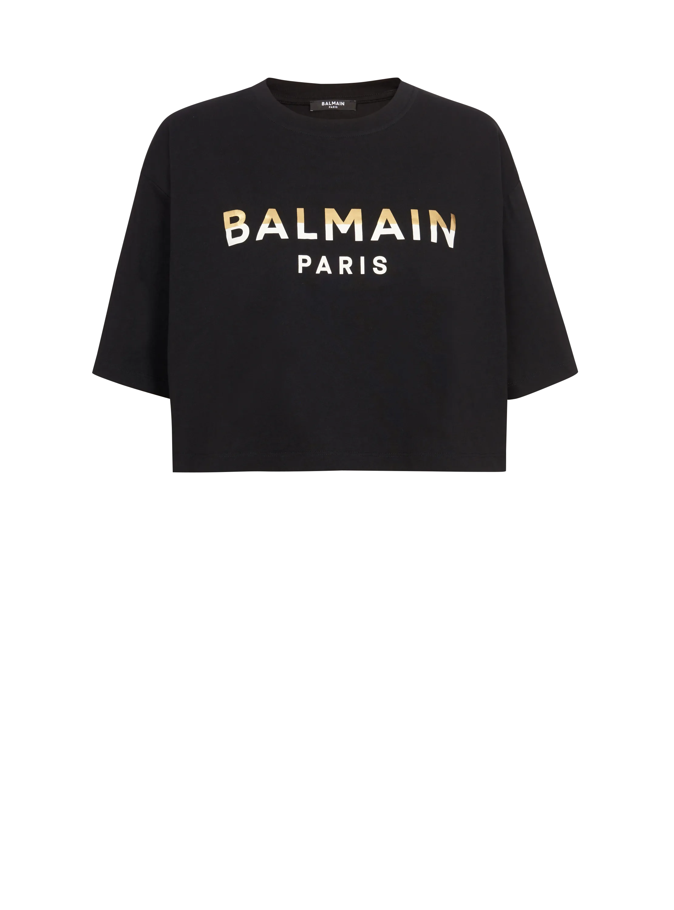BALMAIN  T-shirt court balmain paris - Noir