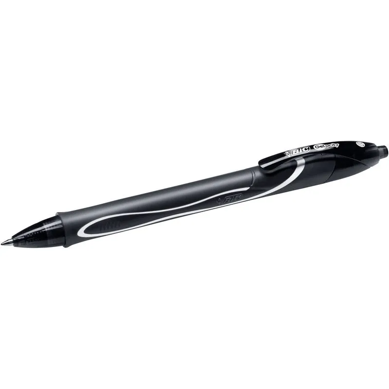 Bic Gelocity QuickDry - Pack de 12 rollers - 0,7 mm - noir