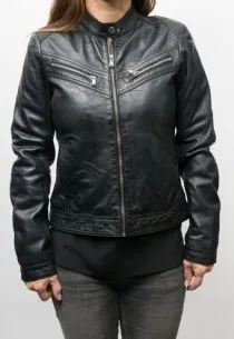 Blouson cuir Redskins Boogie Black