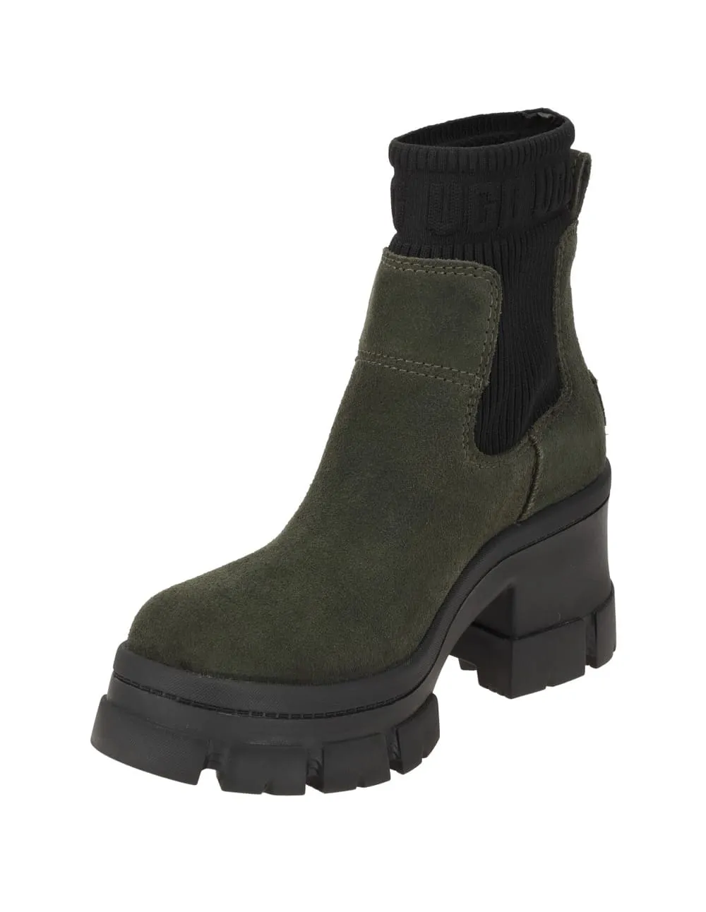 Botines UGG Chelsea Brooklyn Verdes y Negros Mujer