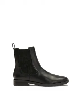 Bottes Chelsea en cuir noir