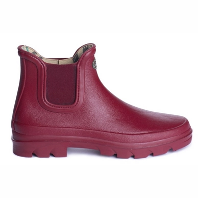 Bottes de Pluie Le Chameau Women Iris Chelsea Jersey Lined Rouge
