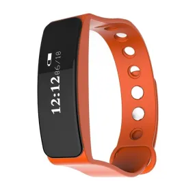 Bracelet Connecté IP66 Tracking d'activité Bluetooth Orange