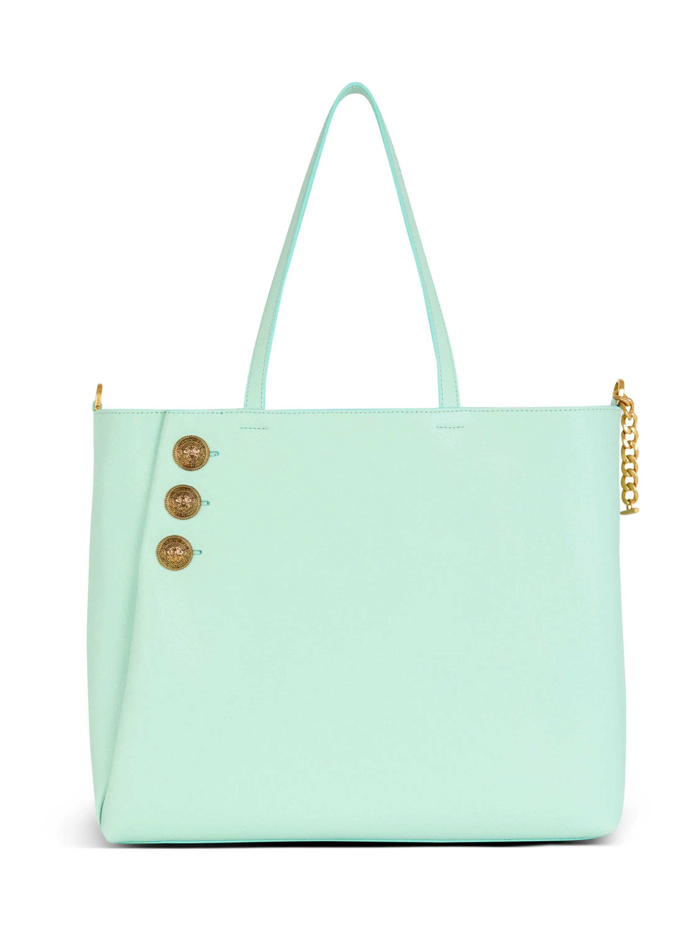 CABAS EMBLèME EN CUIR DE VEAU GRAINé - BALMAIN pour FEMME | Printemps