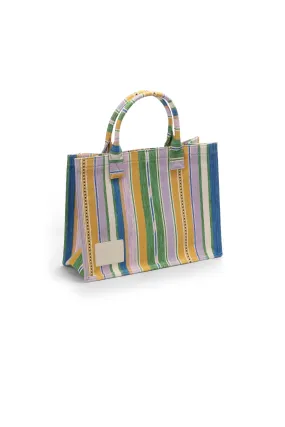 Cabas en toile rayée
