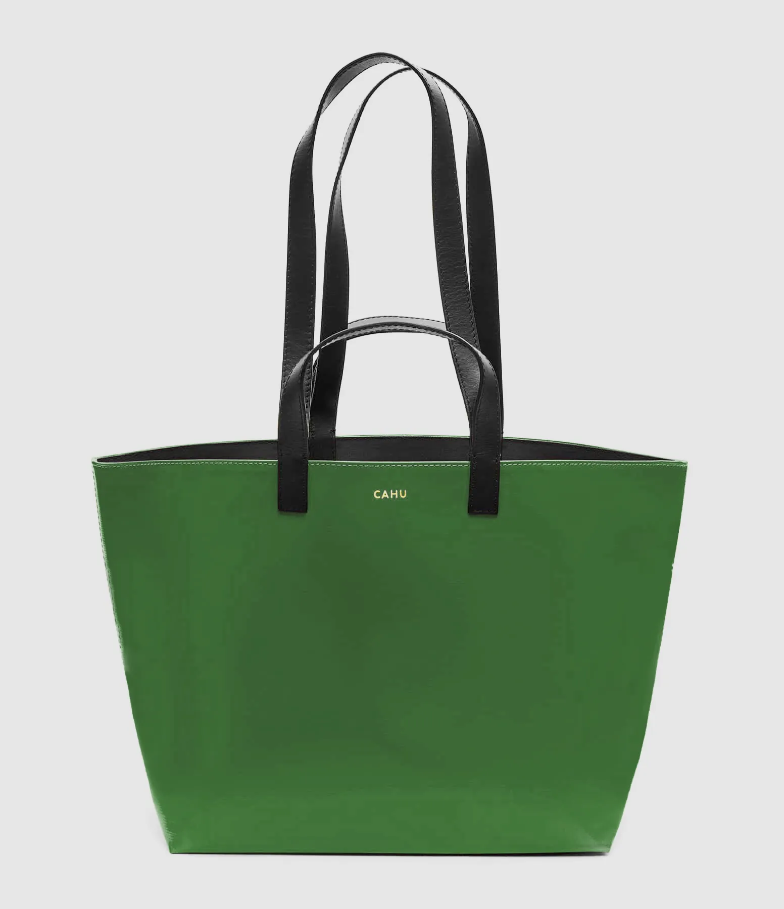 CAHU Partager  Cabas Pratique S Toile Vert  