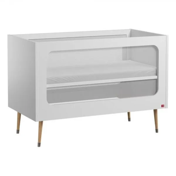 Chambre duo lit 70x140 + commode blanc - Collection Bosque