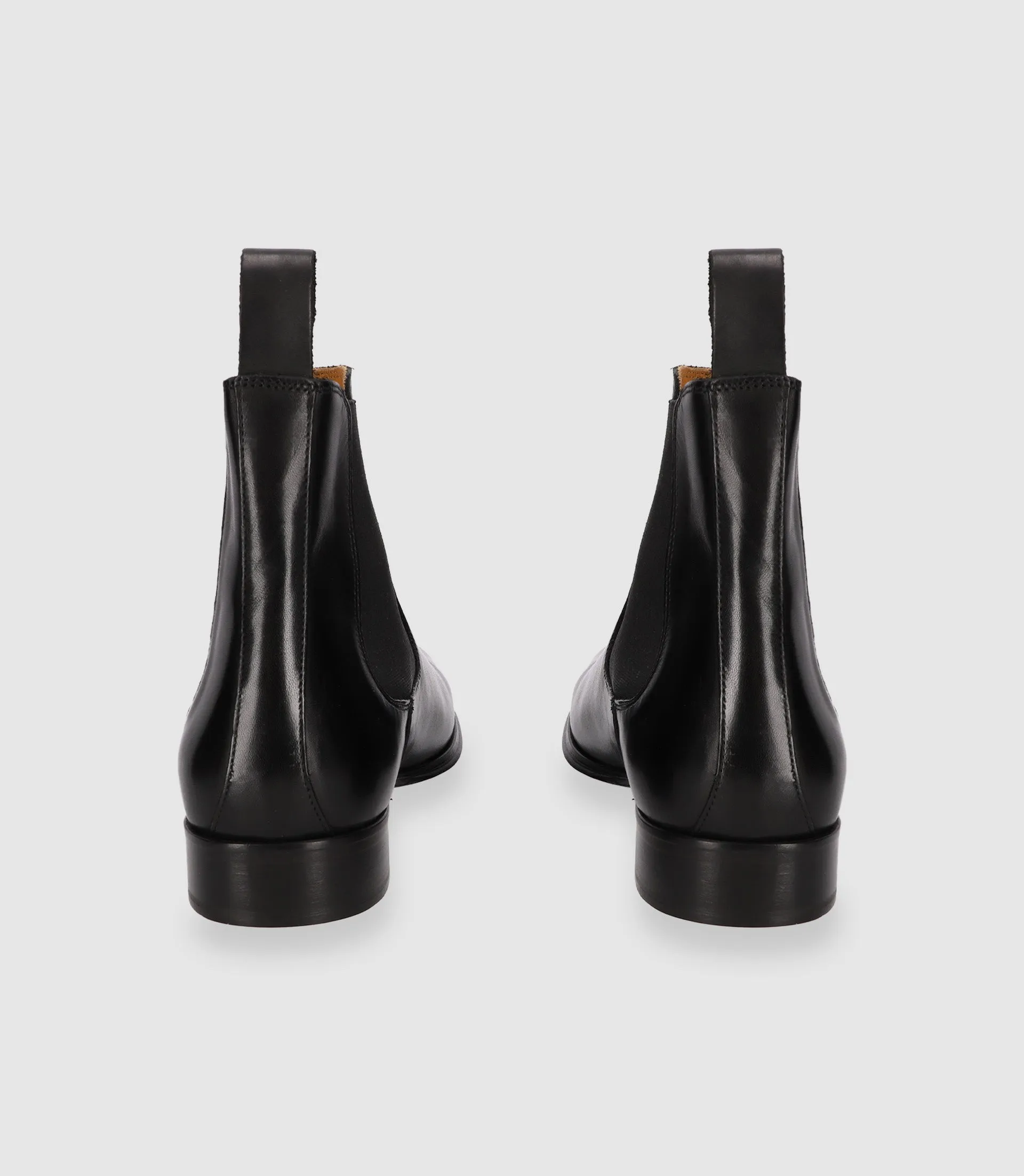 Chaussures chelsea en cuir noires