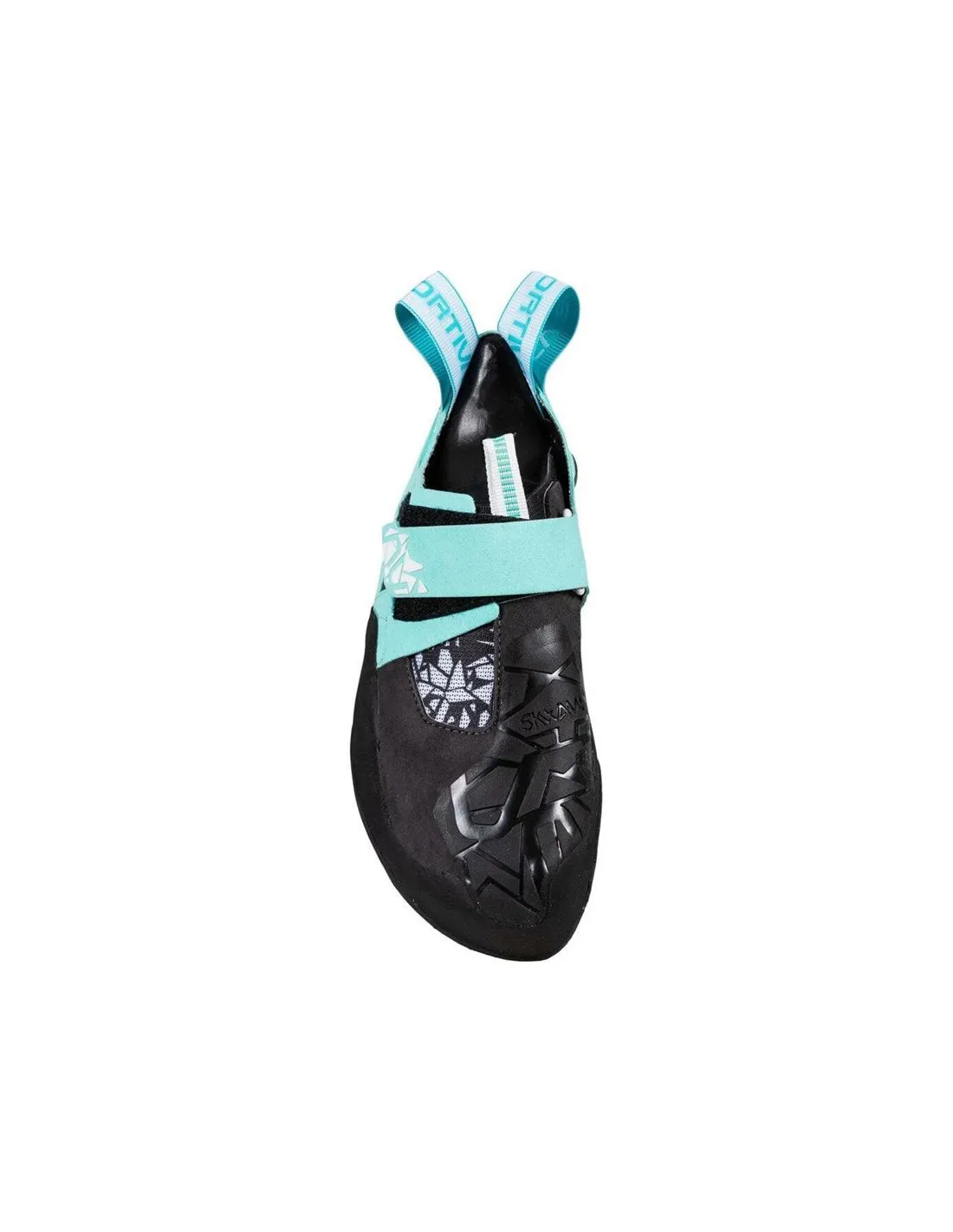 Chaussures d'escalade La Sportiva Skwama Vegan Carbon/Turquoise