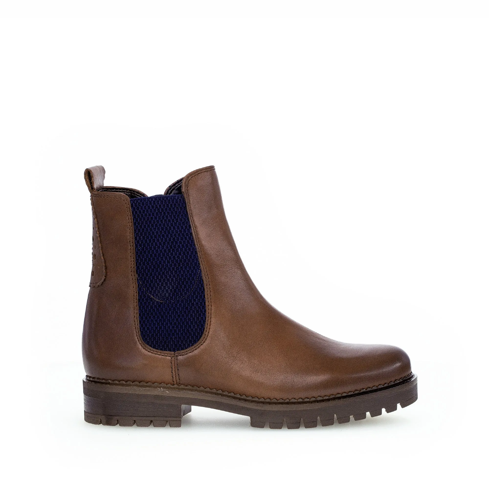 Chelsea Boots cognac en cuir lisse