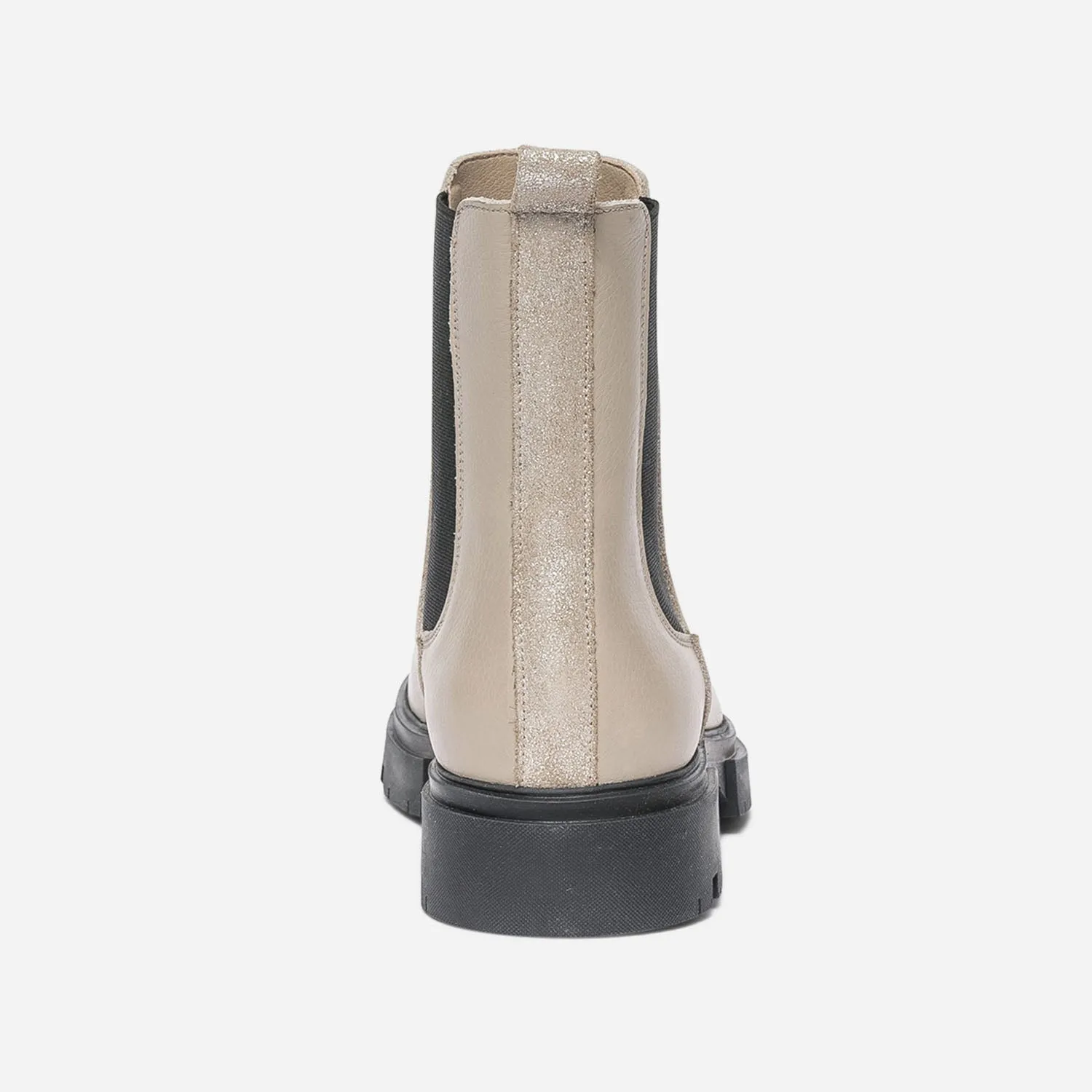 Chelsea boots TEXTO beige éco-conçu en cuir - Boots / bottines Femme | ERAM