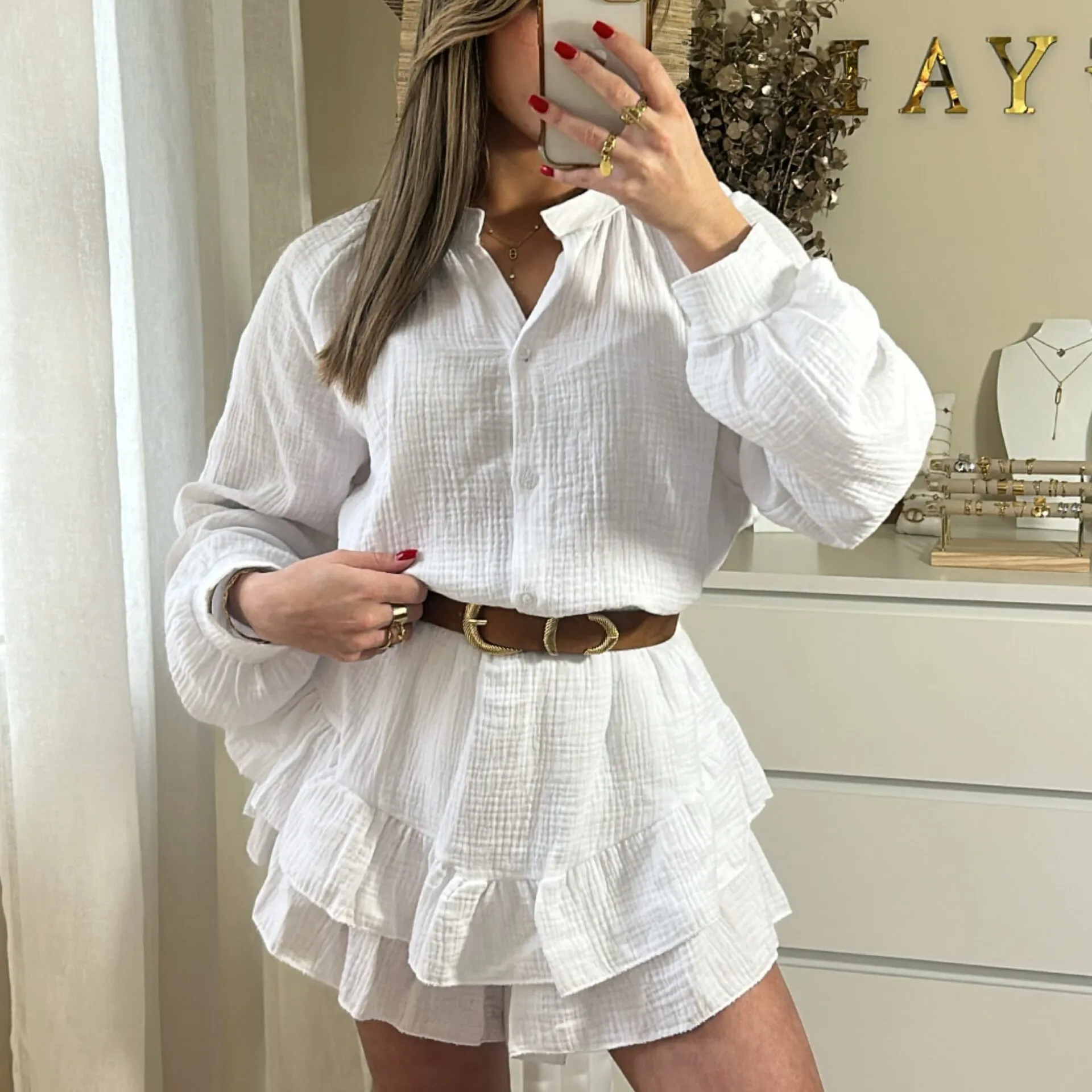 Ensemble ENORA blanc