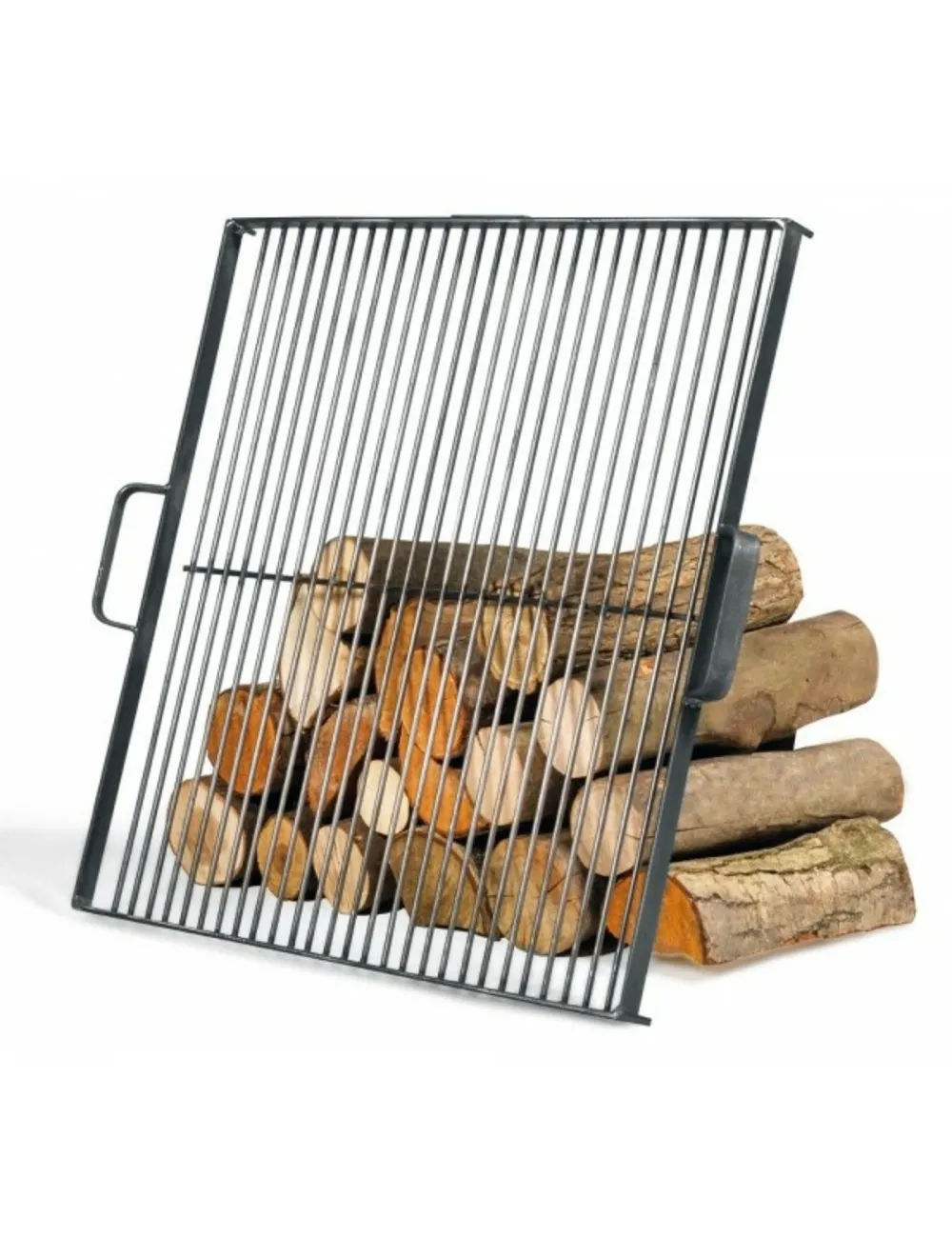 Grille de cuisson carrée pour brasero en acier
