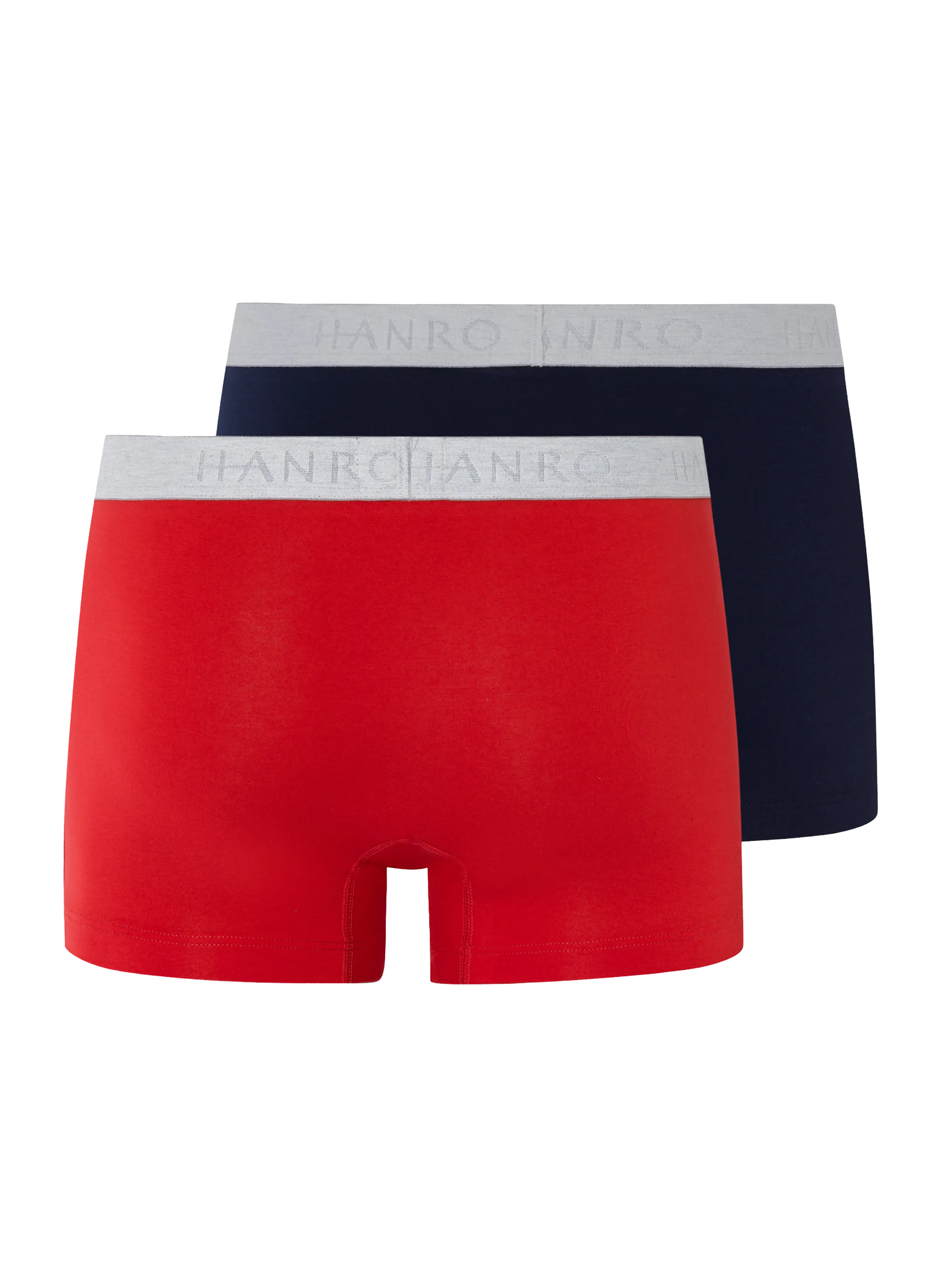 HANRO  Lot de 2 boxers en coton  - Bleu