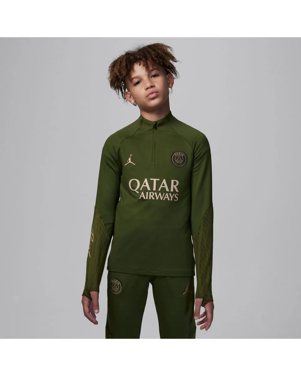 Haut col zip Enfant PSG YNK DF STRK DRILLTOP K 4TH Vert