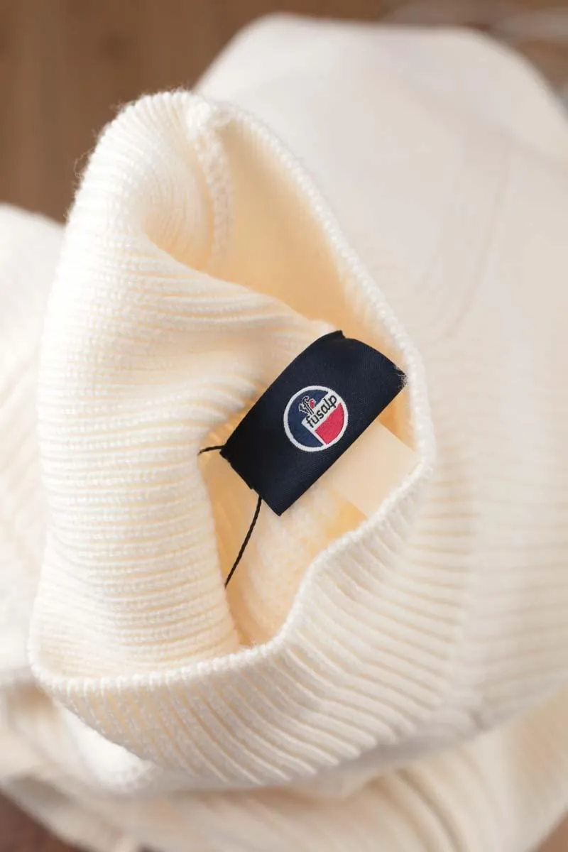 HOMME Pull en laine Fusalp blanc. Matière principale laine. Taille M.