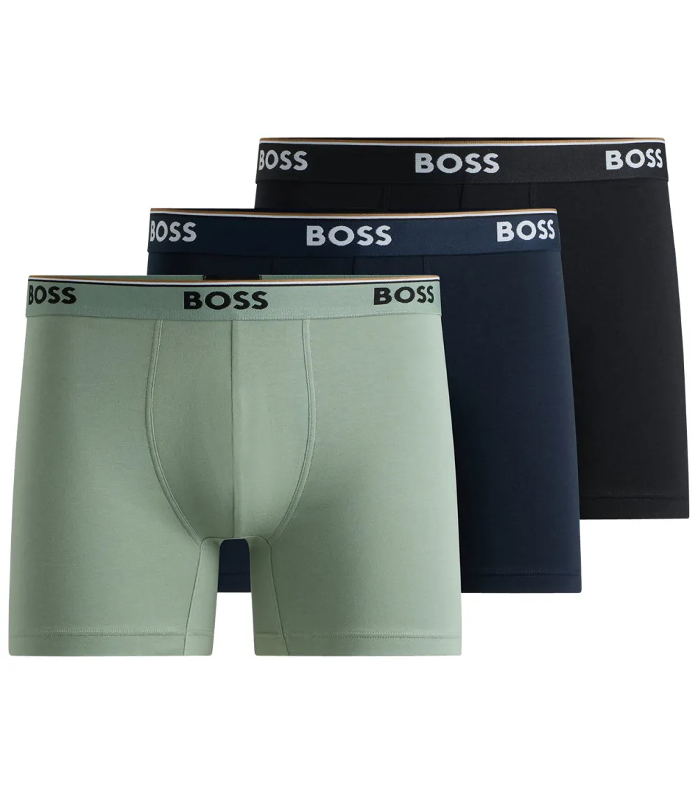 Lot de 3 Boxers Boss coton multicolore