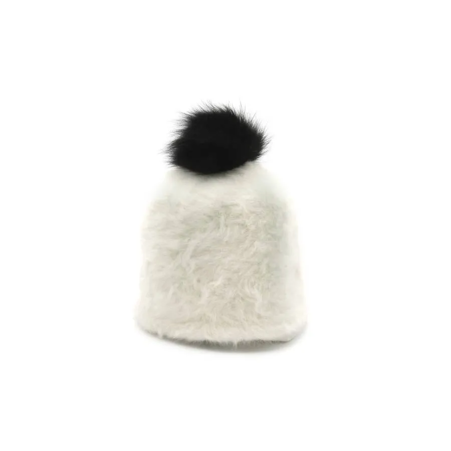 Max Mara Bonnet Max Mara noir et blanc