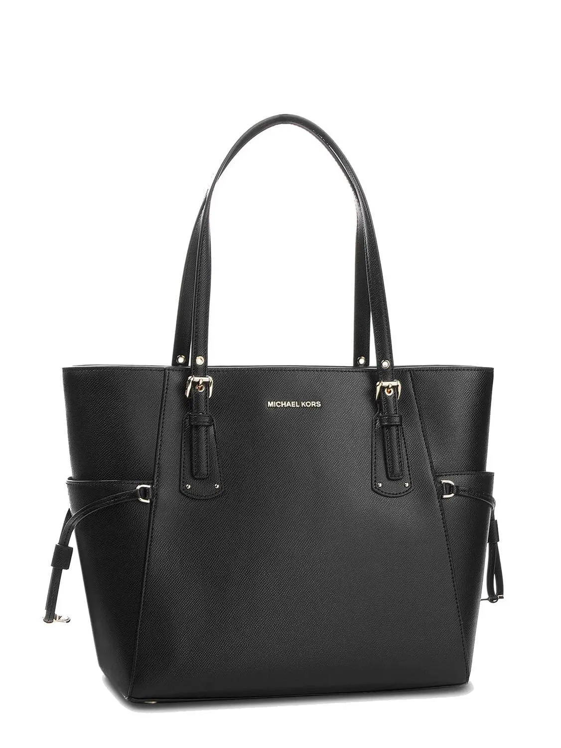 Michael Kors Voyager Sac Cabas Porté Épaule En Cuir Noir - Achetez À Prix Outlet!