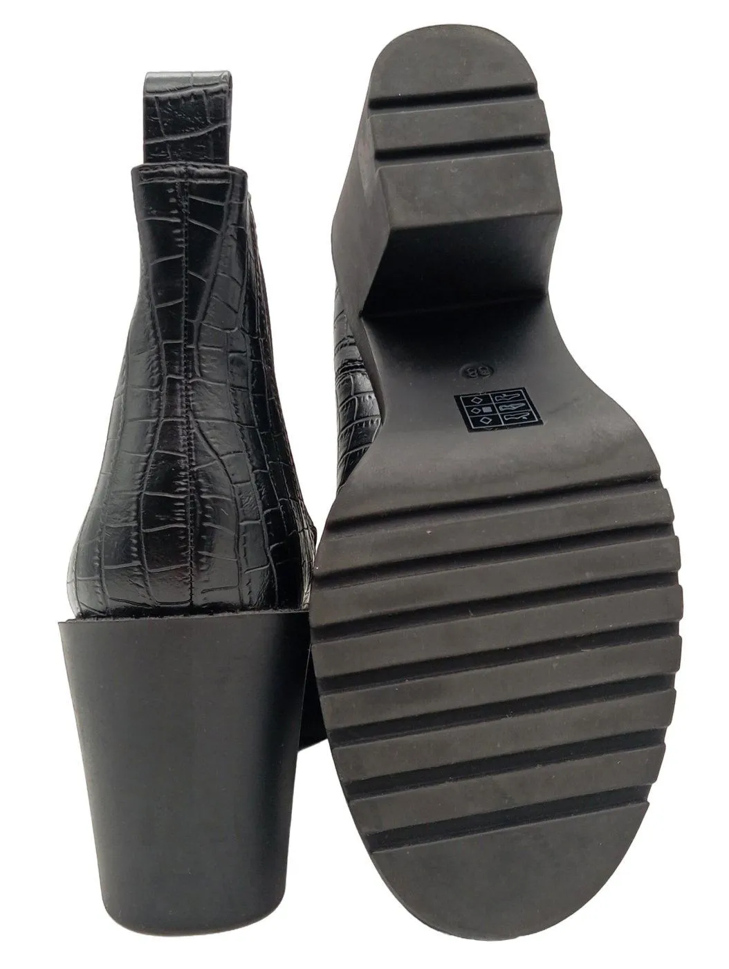 Monki Chelsea Boot noir style décontracté