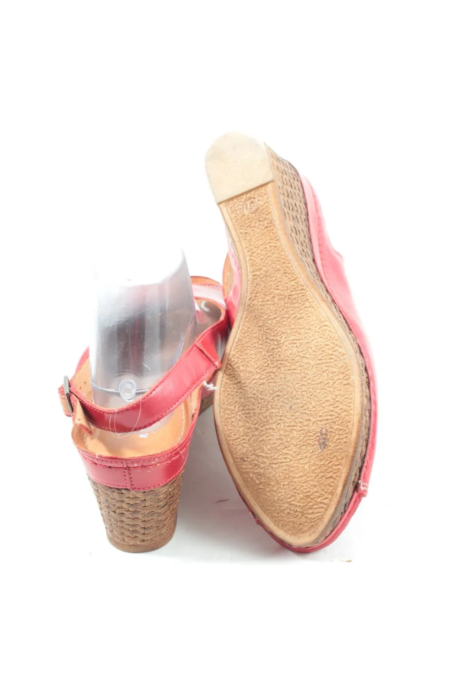 Naturläufer Sandales confort rouge style décontracté