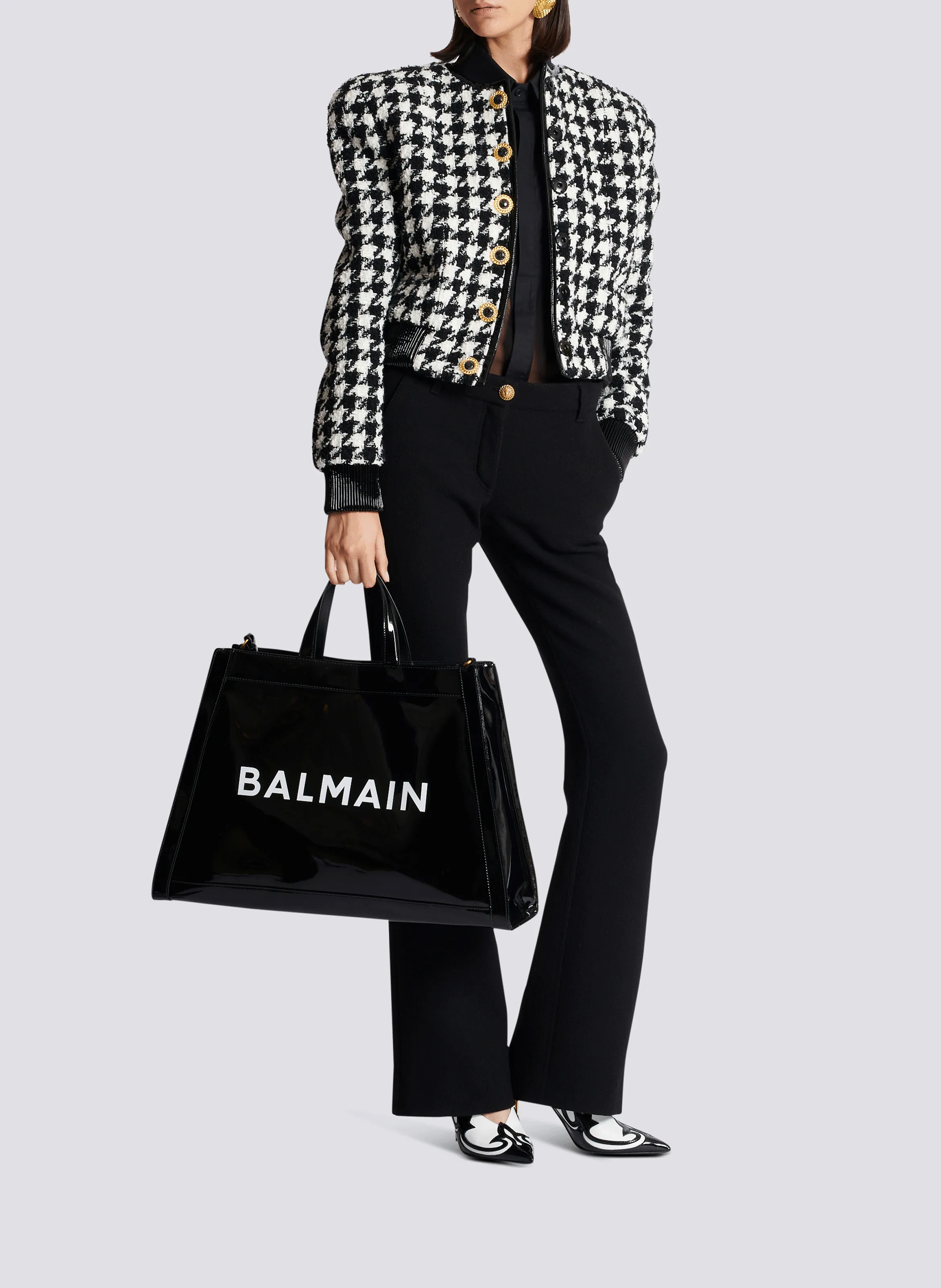 OLIVIER'S CABAS EN VINYLE - BALMAIN pour FEMME | Printemps