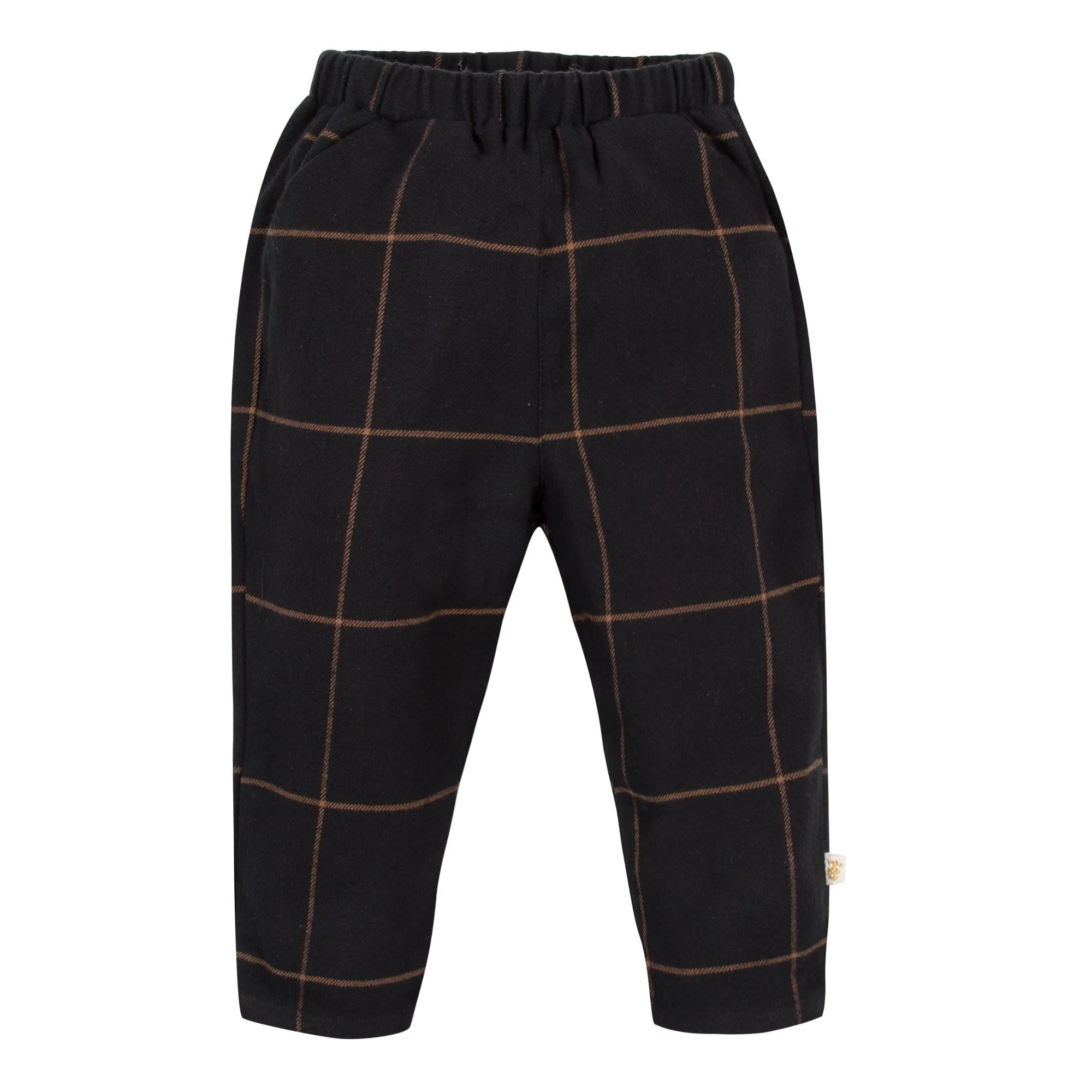 Pantalon Belette Carreaux Camel