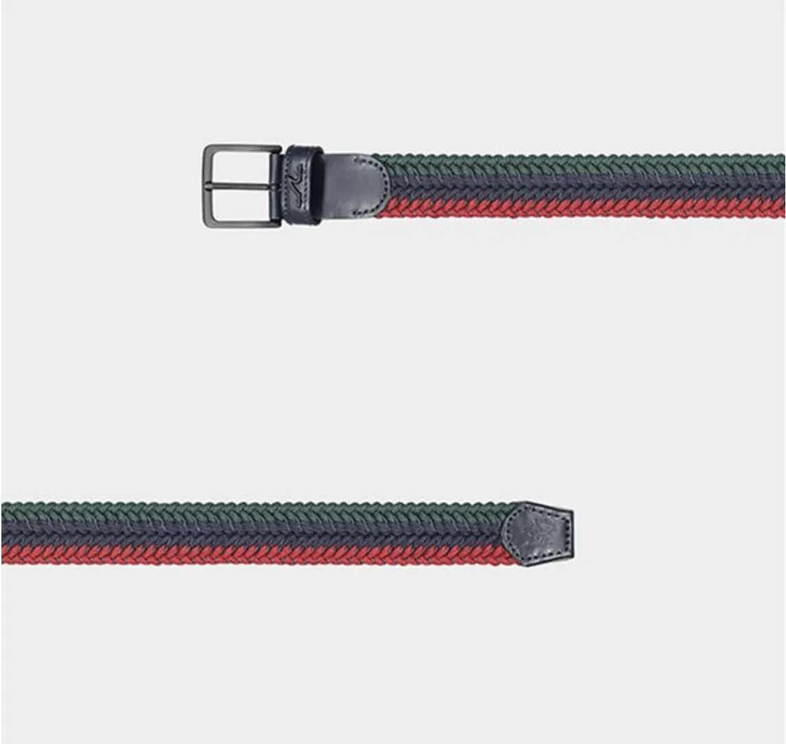 Paul & Shark - Ceinture tressée élastique multicolore