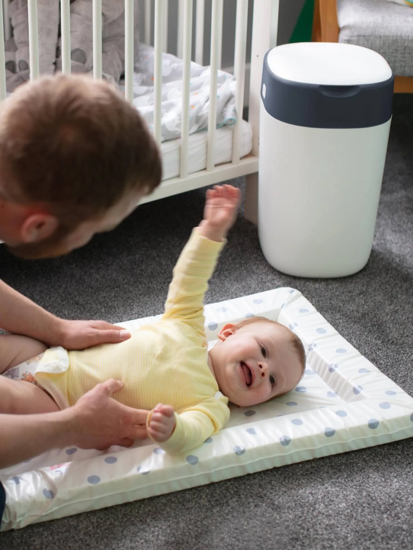 Poubelle à couches Twist & click Tommee Tippee SANGENIC blanc coton - Tommee Tippee