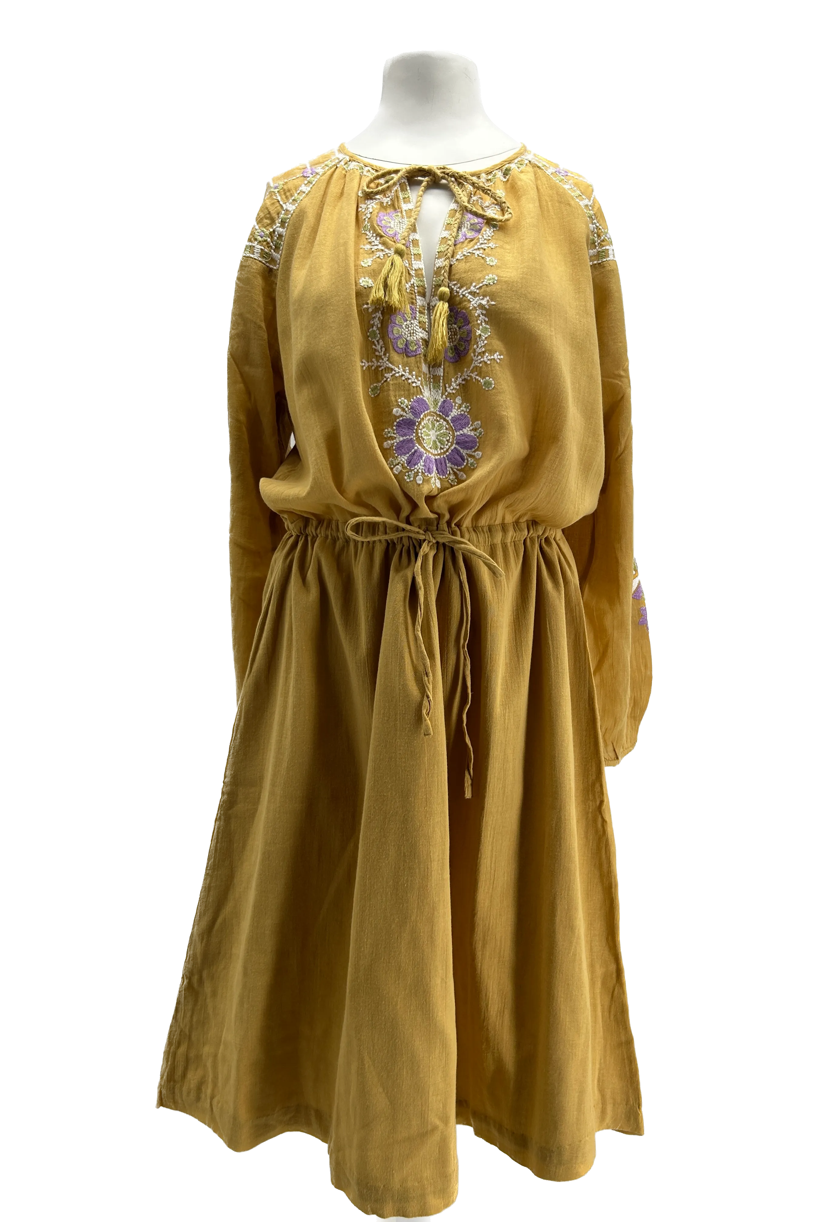 Robe camel brodée Danah