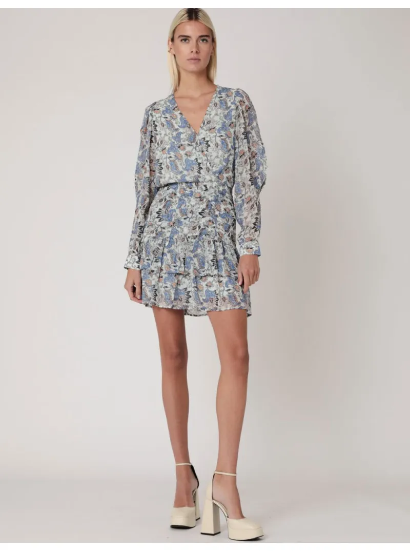 Robe courte fleurie Rella Bérénice