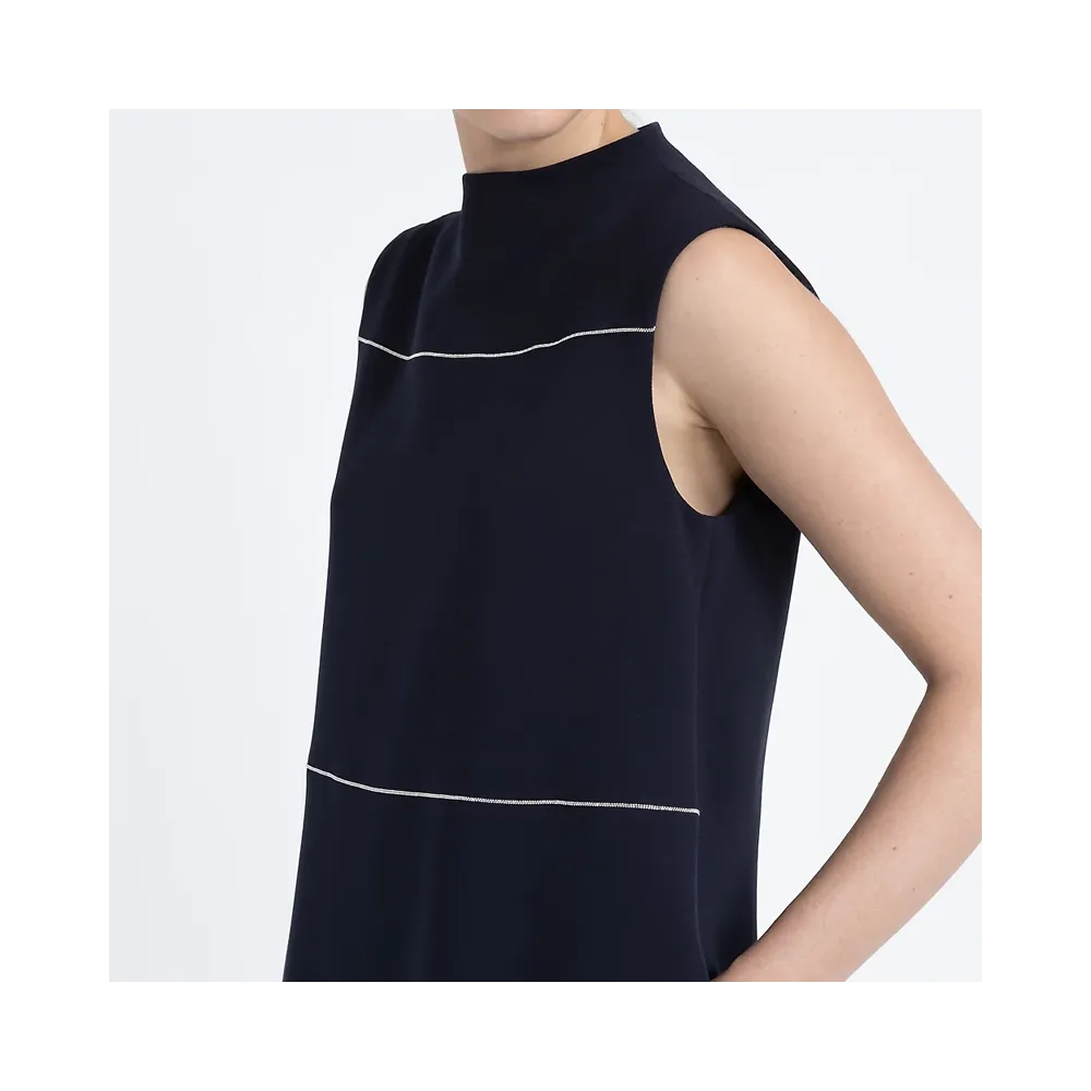 Robe mi-longue Peserico bleu nuit