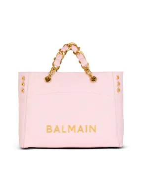 SAC CABAS 1945 SOFT EN CUIR DE VEAU GRAINé EMBOSSé MONOGRAMME PB LABYRINTHE - BALMAIN pour FEMME | Printemps
