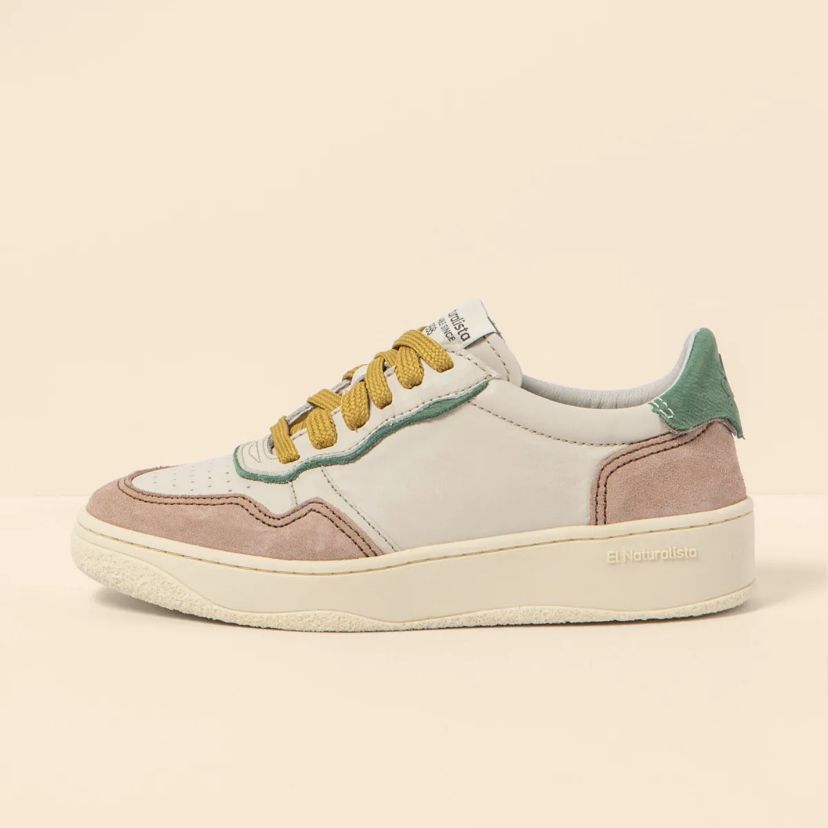 Sneakers en cuir suédé - Rose