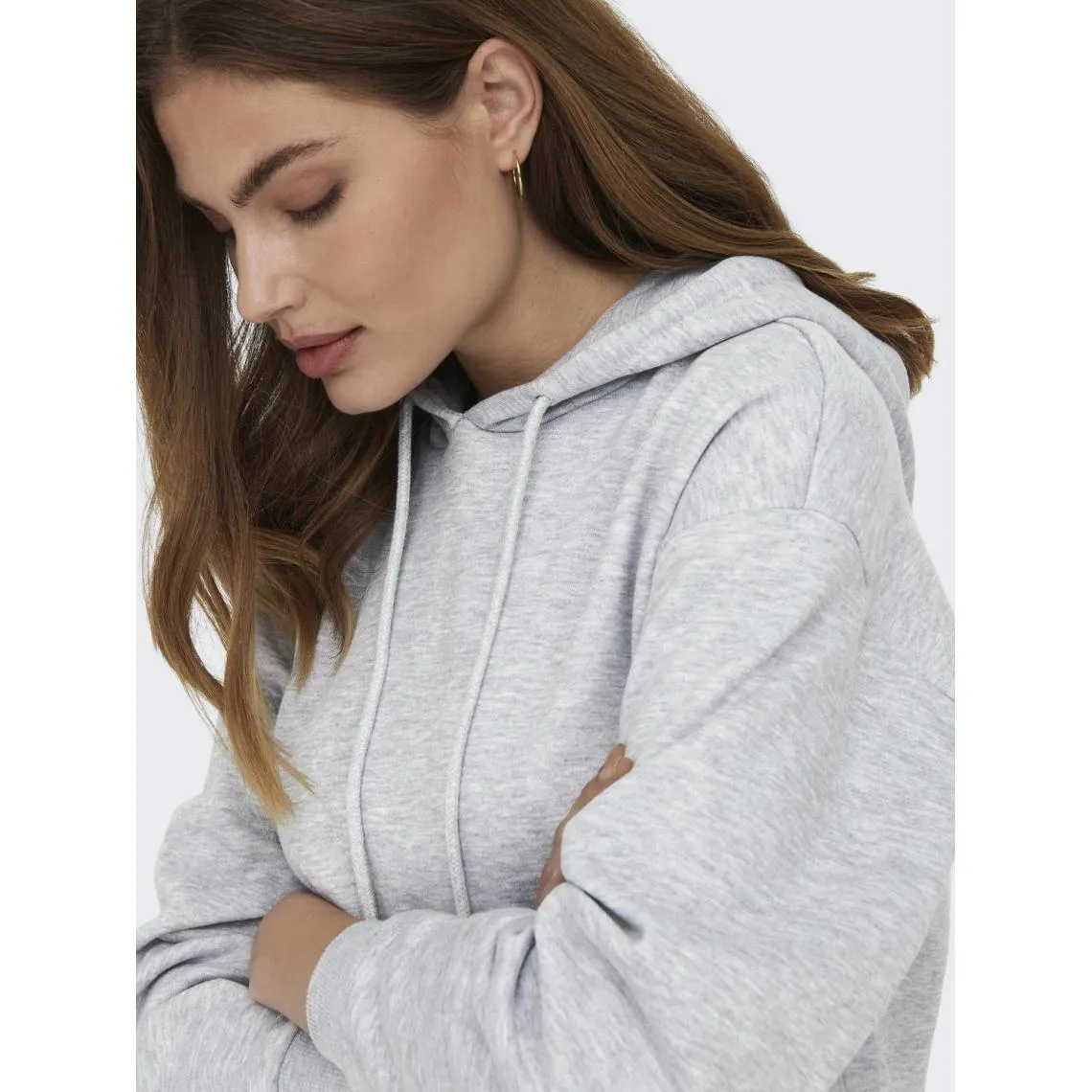 Sweat à capuche sweat à capuche gris clair en coton Ava | 3 Suisses