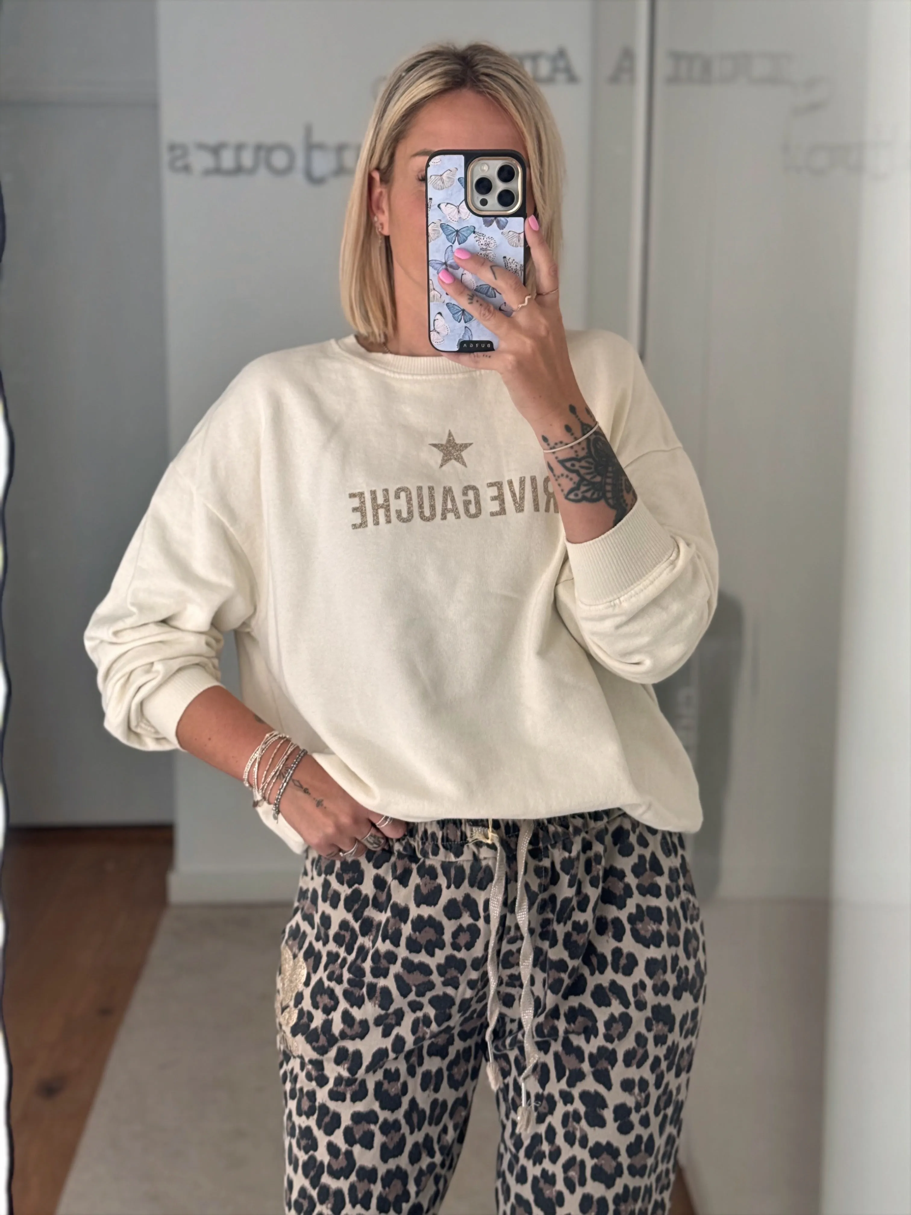 Sweat Rive Gauche - Crème