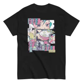T-shirt Cases de Manga avec Ramen et 