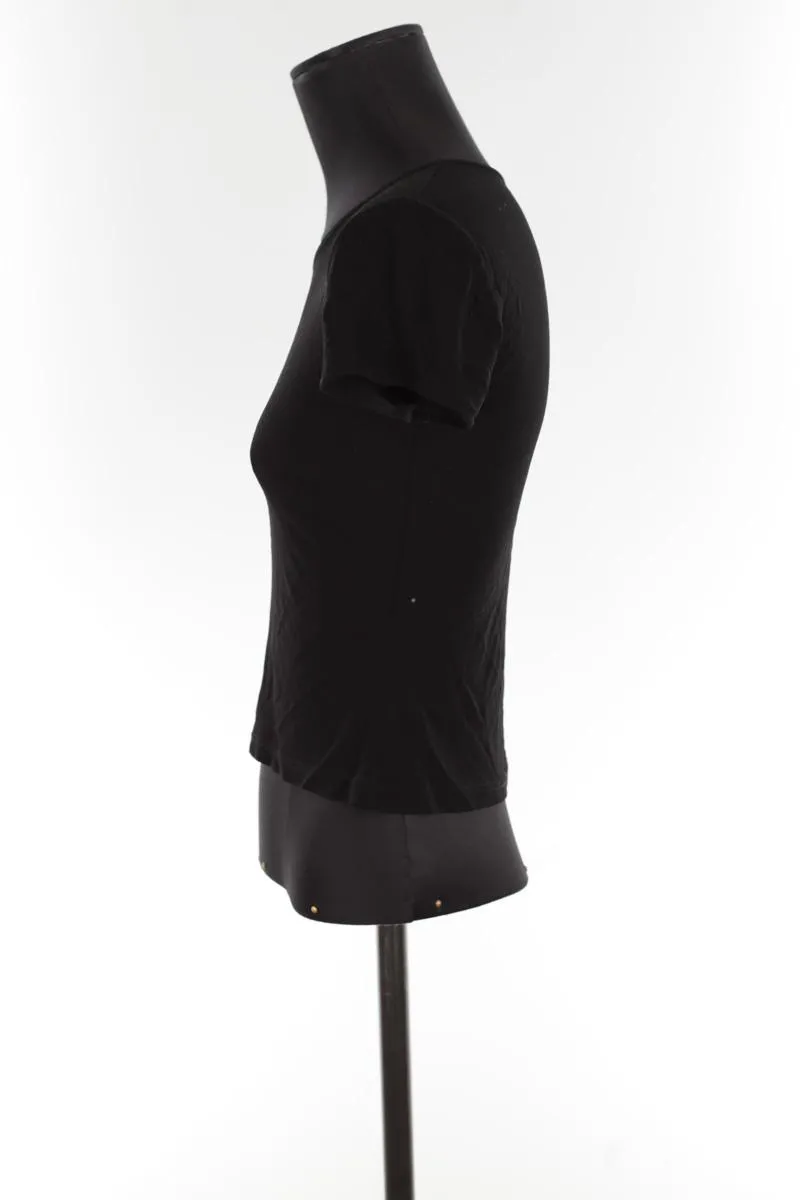 T-shirt Kenzo noir. Matière principale synthétique. Taille 38.