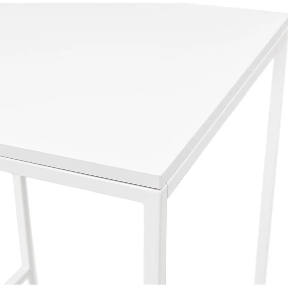 Table haute style industriel 'ortos' blanche idéale pour les professionnels