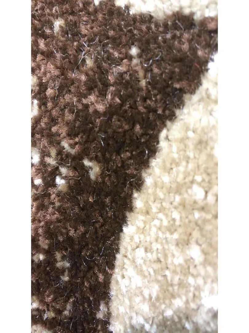 Tapis salon LAR OEKO-TEX® - Marron