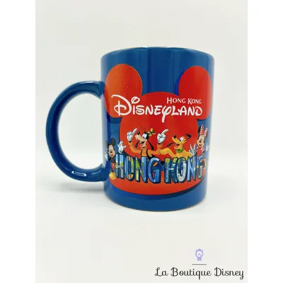 Tasse Mickey et ses amis Hong Kong Disneyland mug bleu ville