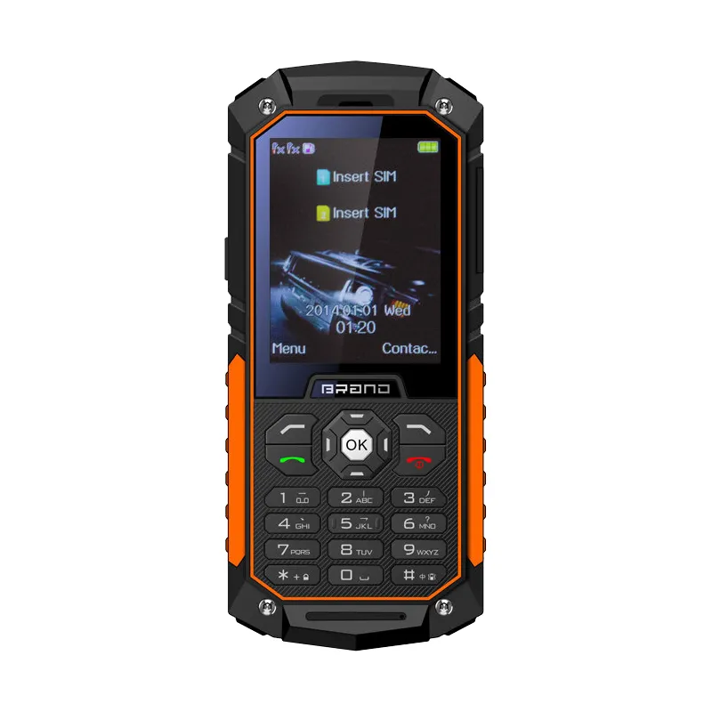 Téléphone Incassable Dual SIM Étanche IP68 Orange