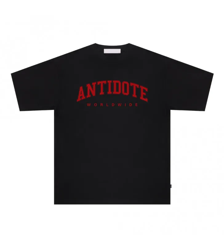 Teeshirt- Antidote Lettre Multicolore Basic All-match  à manches courtes Base Tendance