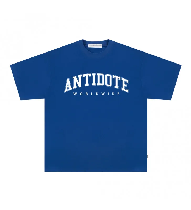 Teeshirt- Antidote Lettre Multicolore Basic All-match  à manches courtes Base Tendance