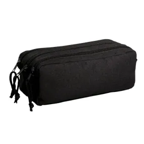 Trousse rectangulaire School 3 compartiments - noir - Carpentras