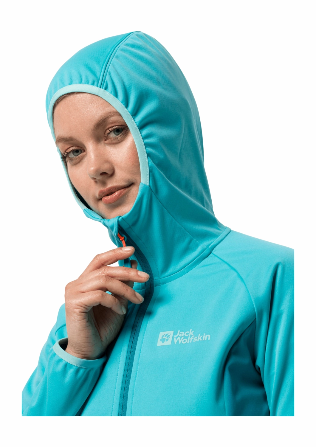 Veste Jack Wolfskin Femme Go Hike Softshell Tile Blue