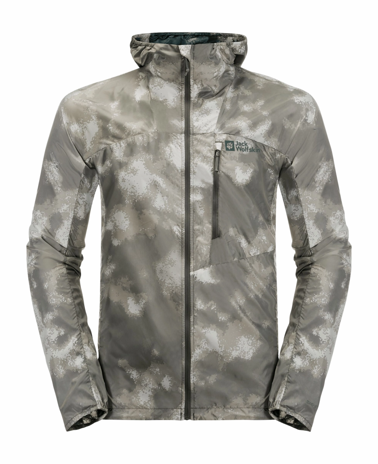 Veste Jack Wolfskin Homme Prelight Windbreaker Gecko Green 51